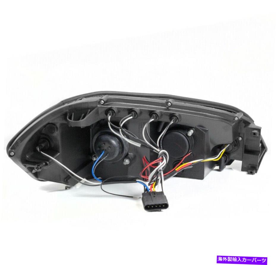 USヘッドライト 2006-2015 Chevy Impala Dual Halo LEDプロジェクターヘッドライト煙W / Blue DRLランプ 2006-2015 CHEVY IMPALA DUAL HALO LED PROJECTOR HEADLIGHTS SMOKE W/BLUE DRL LAMP【並行輸入品】