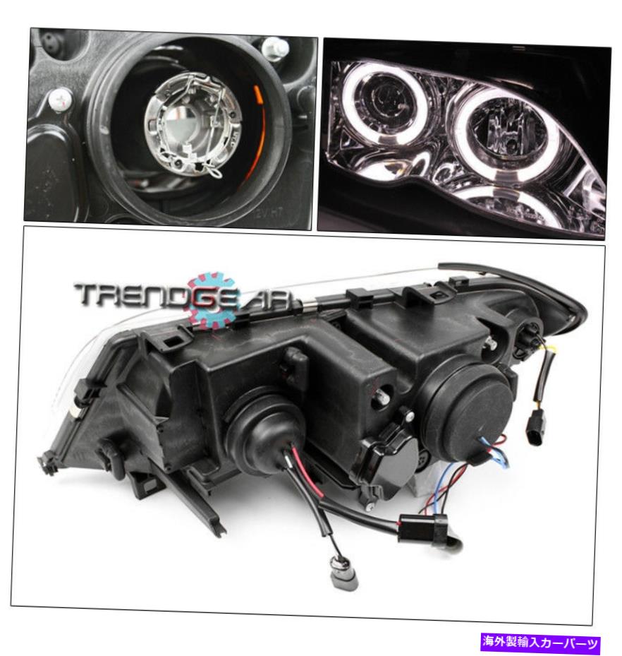 USヘッドライト 2002-2005 BMW E46 3シリーズセダンハロープロジェクターヘッドライトW / DRL LED + 6K HIDキット 2002-2005 BMW E46 3 SERIES SEDAN HALO PROJECTOR HEAD LIGHTS W/DRL LED+6K HID KIT【並行輸入品】