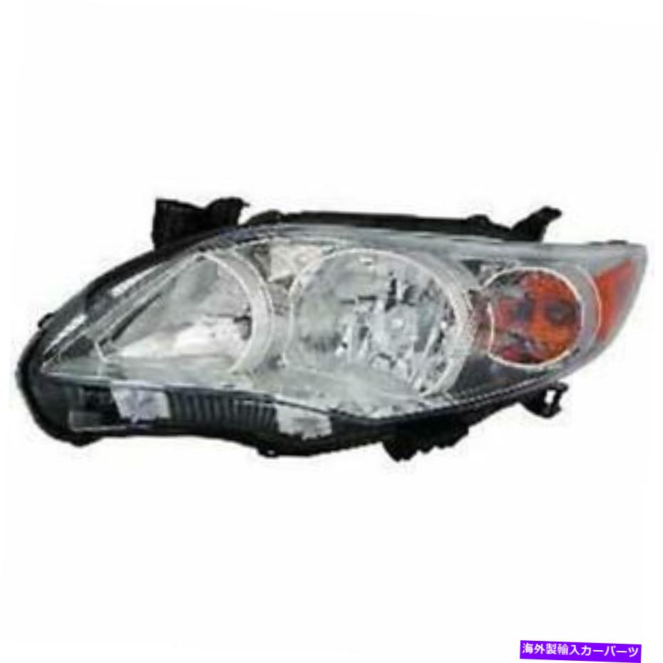 USヘッドライト TO2502203 11-13トヨタカローラの左ヘッドランプアセンブリコンポジット TO2502203 Left Headlamp Assembly Composite for 11-13 Toyota Corolla【並行輸入品】