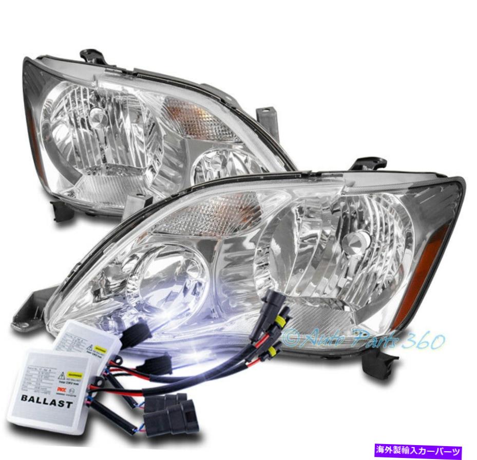 USヘッドライト 05-07トヨタアバロン交換ヘッドライトヘッドランプクローム+ 10K HID KIT LH + RH FOR 05-07 TOYOTA AVALON REPLACEMENT HEADLIGHT HEADLAMP CHROME +10K HID KIT LH+RH【並行輸入品】