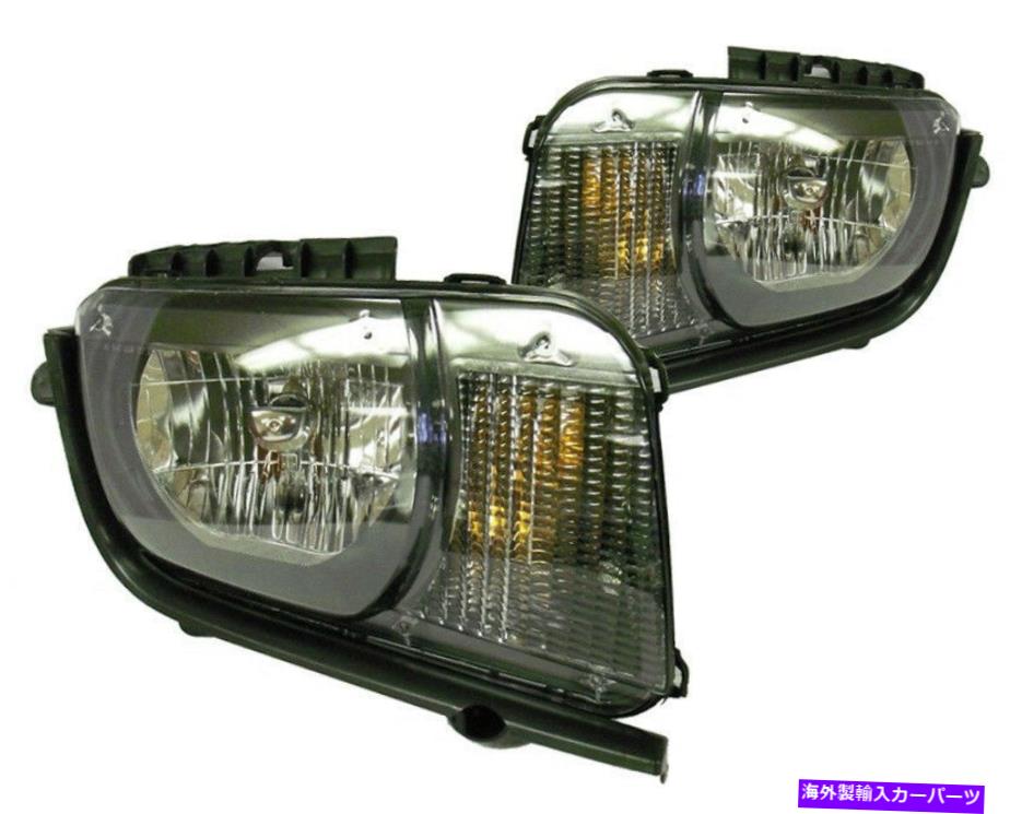 USヘッドライト 新しい取り替えハロゲンヘッドライトアセンブリ対/ 2010-11シボレーカマロ New Replacement Halogen Headlight Assembly PAIR / FOR 2010-11 CHEVROLET CAMARO【並行輸入品】