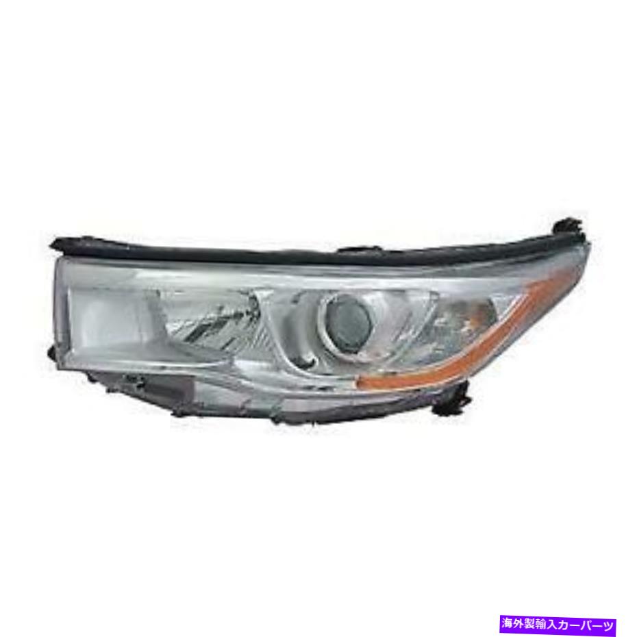 USヘッドライト 14 15 16トヨタハイランダーヘッドランプアセンブリ、アフターマーケット 14 15 16 TOYOTA HIGHLANDER Headlamp Assembly Left, Aftermarket【並行輸入品】