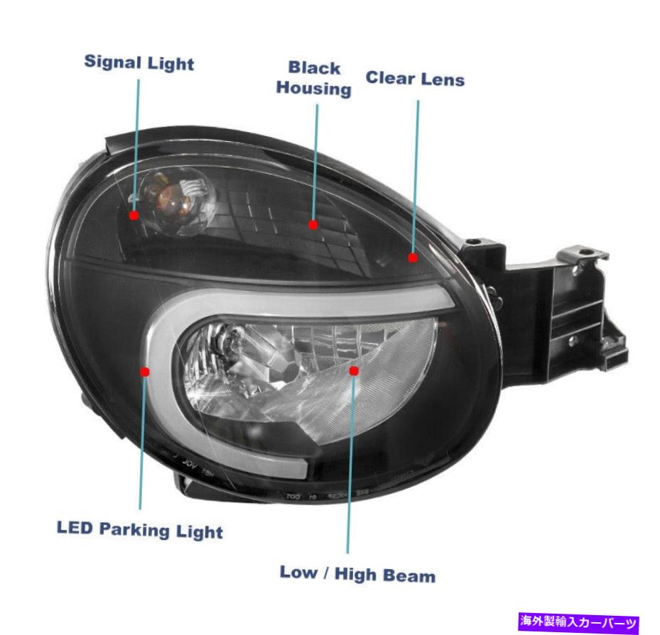 USヘッドライト 02-03 Subaru Imperza Outback RS TS WRX LEDヘッドライトヘッドランプランプブラック For 02-03 Subaru Impreza Outback RS TS WRX LED Headlights Headlamps Lamps Black【並行輸入品】
