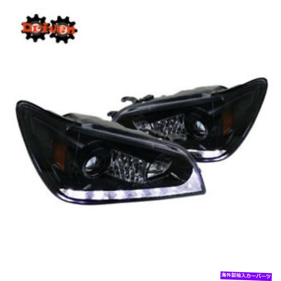 USヘッドライト 01-05 LEXUS IS300 LED DRLスイッチバックターンシグナルプロジェクタヘッドライトスモーク For 01-05 Lexus IS300 LED DRL Switchback Turn Signal Projector Headlights Smoked【並行輸入品】