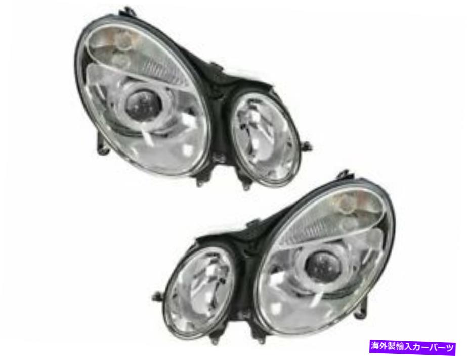 USヘッドライト 03-06メルセデスE320 E350 E500 E55 AMG SEDAN DM59B9用ヘッドライトアセンブリセット Headlight Assembly Set For 03-06 Mercedes E320 E350 E500 E55 AMG Sedan DM59B9【並行輸入品】