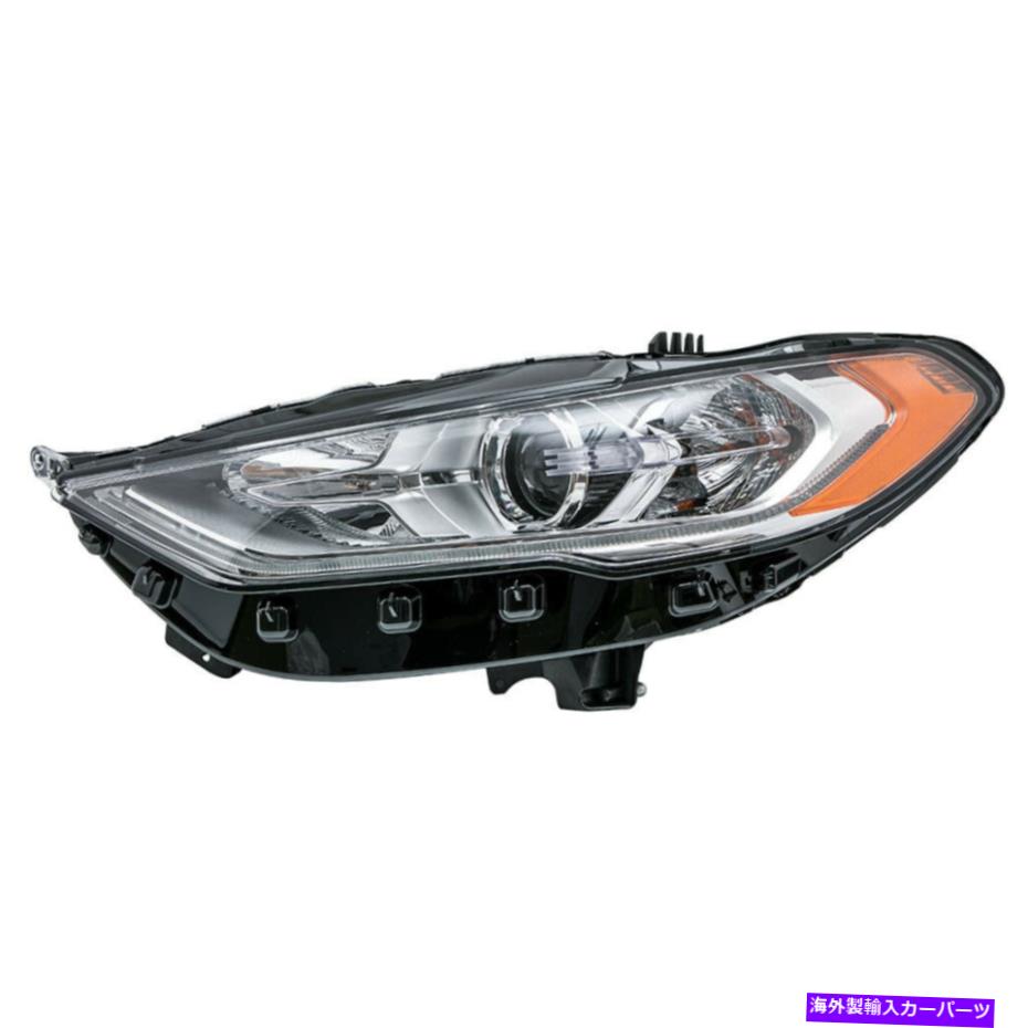 USヘッドライト フォードフュージョンのための左側DRLハロゲンプロジェクターヘッドライトヘッドランプ17-19 Left Side DRL Halogen Projector Headlight Head Lamp For Ford Fusion 17-19【並行輸入品】