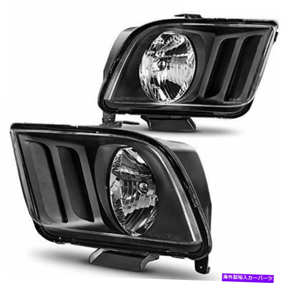 USヘッドライト AutoSaver88ヘッドライトアセンブリ2005-2009フォードマスタングブラックH ... AUTOSAVER88 Headlight Assembly Compatible with 2005-2009 Ford Mustang Black H...【並行輸入品】