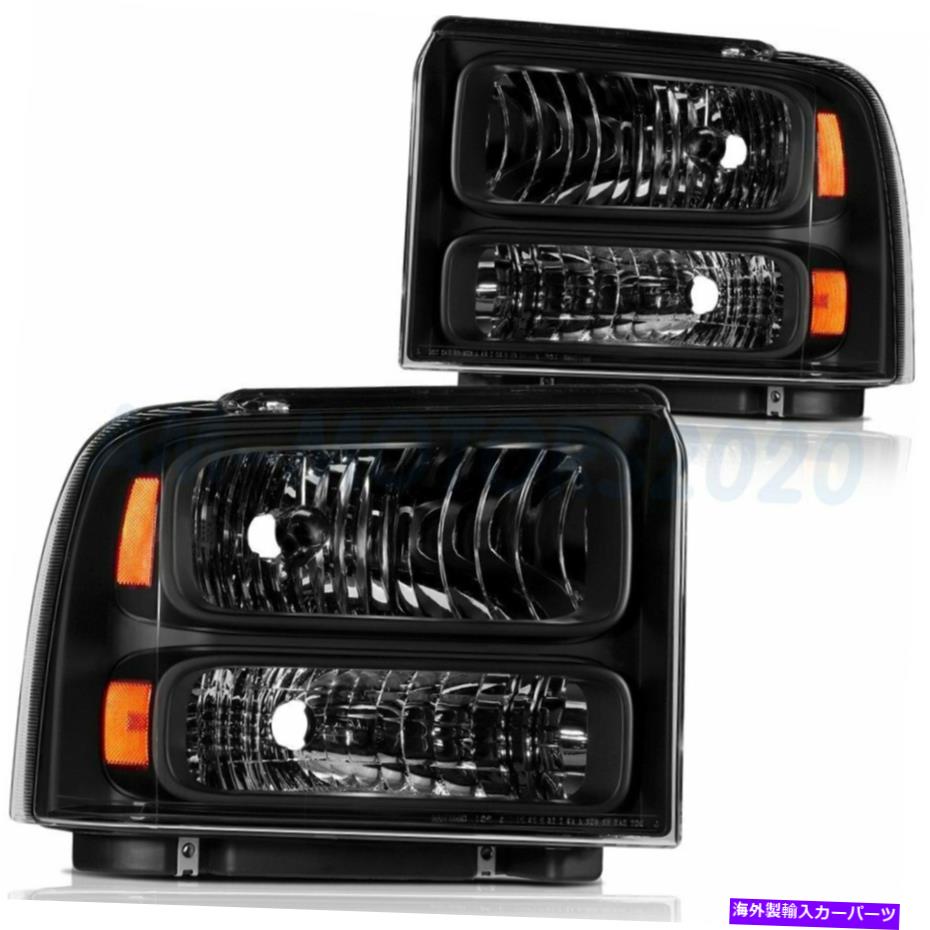 USヘッドライト 05-07 Ford F350 F450 F450 F450 F450 F450 F450 F450 F350 F450 F450 F450 F450 Headlights Assembly For 05-07 Ford F250 F350 F450 Front Replace Headlamps Pair【並行輸入品】