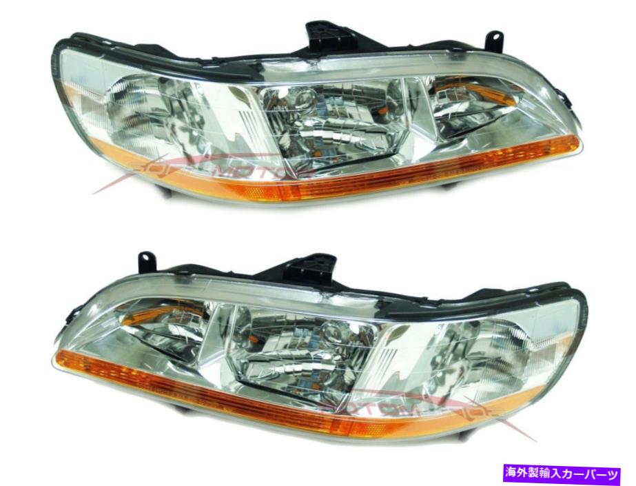 USヘッドライト 2001-2002ホンダアコードヘッドライトランプドライバー＆旅客サイドLH + RH For 2001-2002 Honda Accord Head Lights Lamps Driver & Passenger Side LH+RH【並行輸入品】