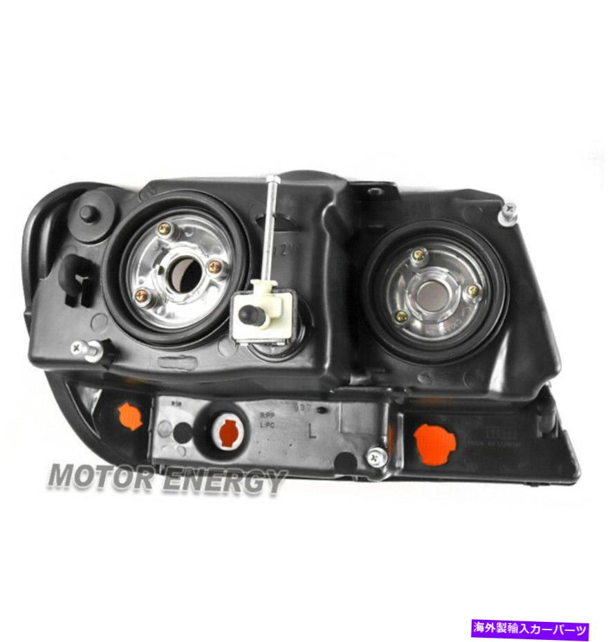 USヘッドライト 99-04ジープグランドチェロキー琥珀色/黒のヘッドライト+青いLED DRLキット左+右 FOR 99-04 JEEP GRAND CHEROKEE AMBER/BLACK HEADLIGHT +BLUE LED DRL KIT LEFT+RIGHT【並行輸入品】 39,445円