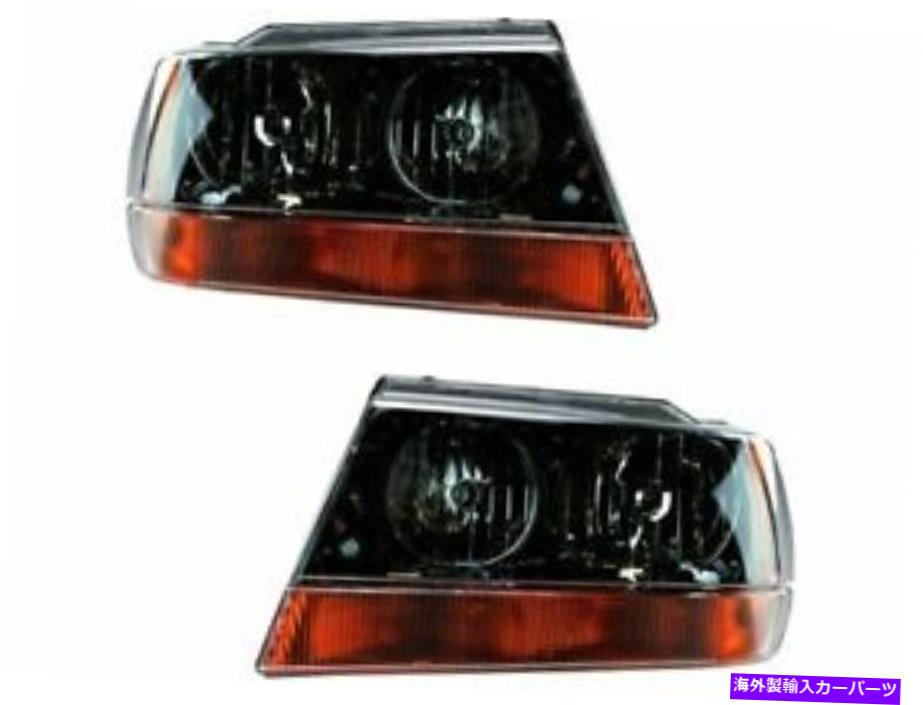 USヘッドライト GrandLightアセンブリセットx568gv for Grand Cherokee 2001 2002 2003 2003 2003 2004 1999 2000 Headlight Assembly Set X568GV for Grand Cherokee 2001 2002 2003 2004 1999 2000【並行輸入品】