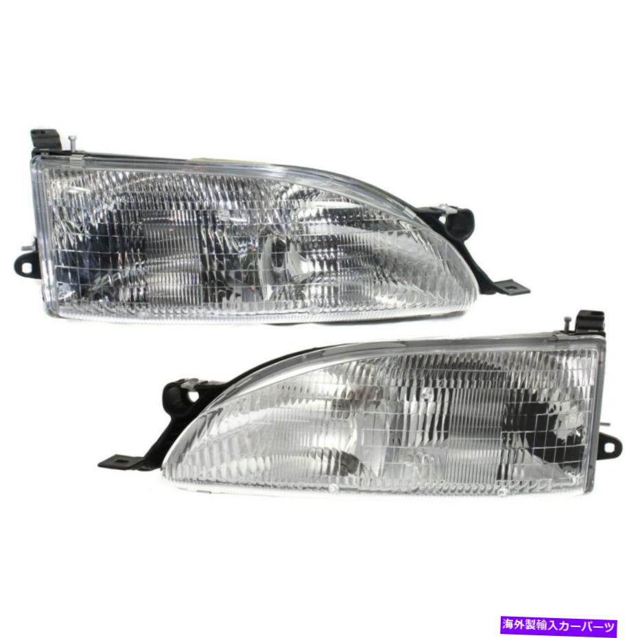USヘッドライト 1995年 - 1996年のハロゲンヘッドライトセットToyota Camry Left＆Blbs Pair Halogen Headlight Set For 1995-1996 Toyota Camry Left & Right w/ Bulbs Pair【並行輸入品】
