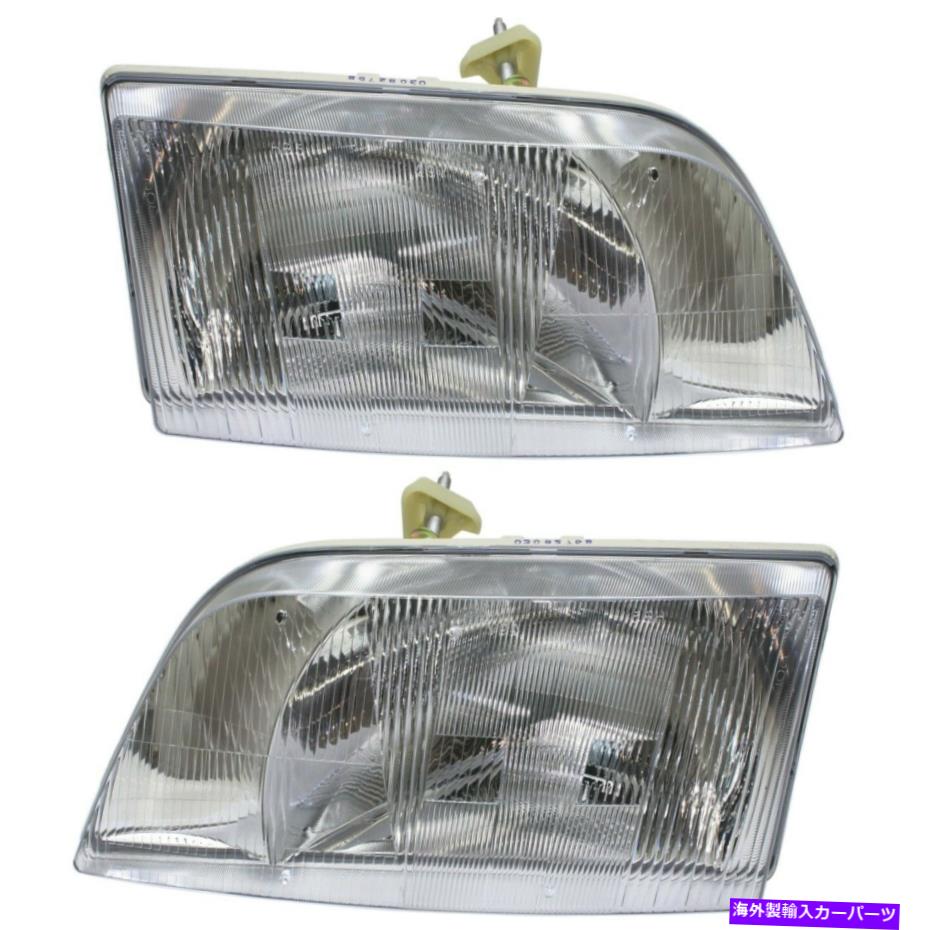 USヘッドライト 03-11 VOLVO VNL / VNMトラック用ヘッドライトペアセット Headlight Pair Set for 03-11 Volvo VNL/VNM Truck【並行輸入品】