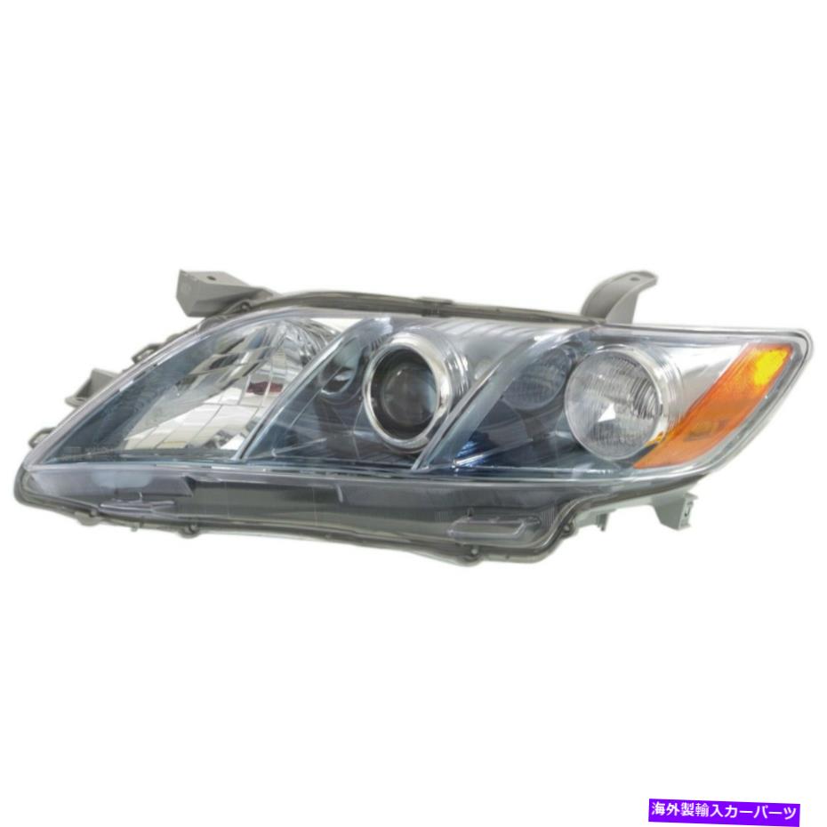 USヘッドライト 2007年2008年のヘッドライト2008年TOYOTA CAMRYハイブリッドジャパンビルド左クロムハウジング Headlight For 2007 2008 2009 Toyota Camry Hybrid Japan Built Left Chrome Housing【並行輸入品】