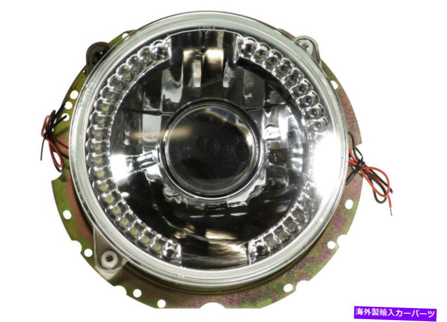 USヘッドライト ヘッドライトペア7「ヘッドライトを除外するガラスプロジェクターLED VWゴルフJetta MK1 Headlight Pair 7\