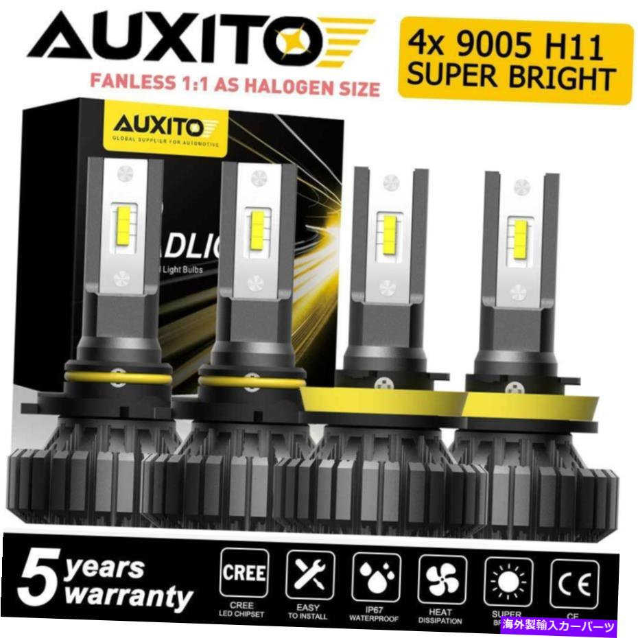 USヘッドライト AUXITO H11 9005 LEDヘッドライトはドッジRAM 1500 2500 3500 HI LOビーム電球09-19 AUXITO H11 9005 LED Headlight for Dodge Ram 1500 2500 3500 Hi Lo Beam Bulb 09-19【並行輸入品】