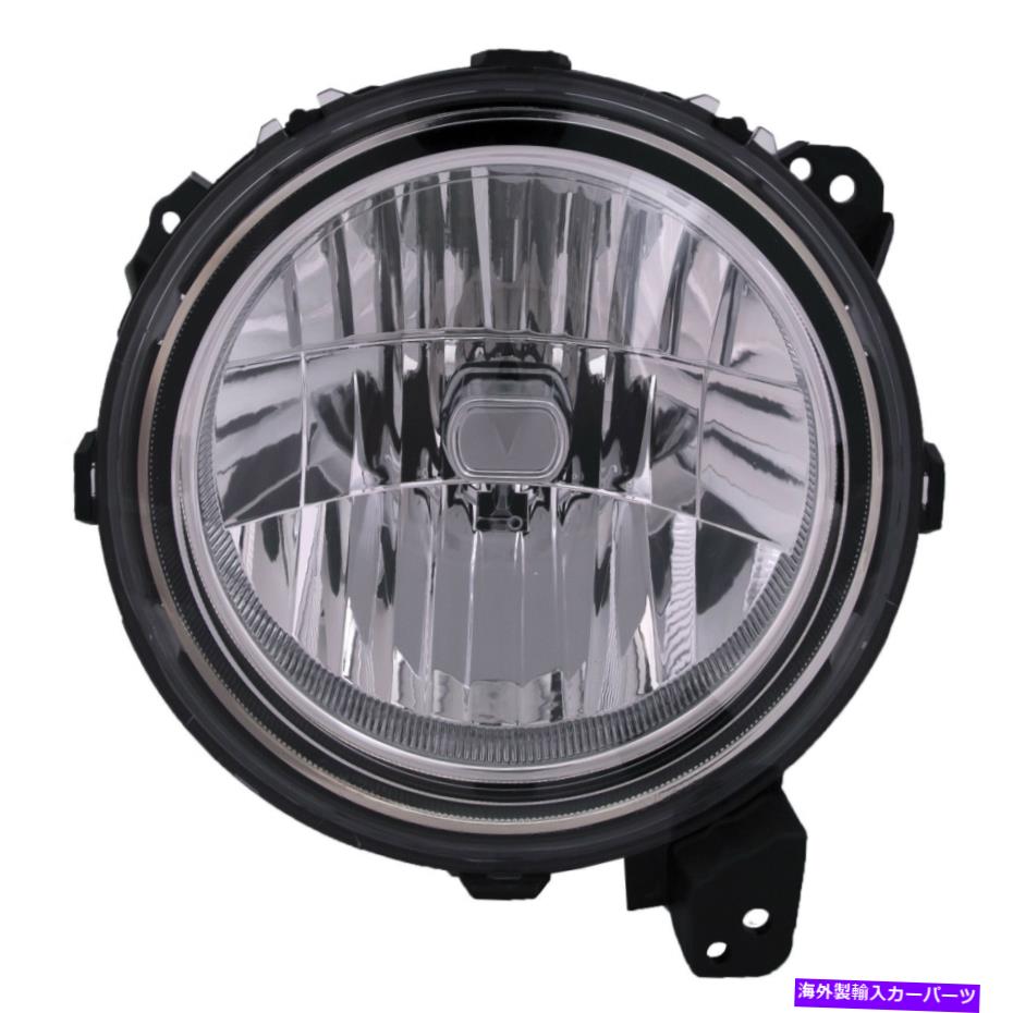 USヘッドライト ヘッドライトハロゲン右フィット18-2019ジープラングラーJL Headlight Halogen Right Fits 18-2019 Jeep Wrangler JL【並行輸入品】