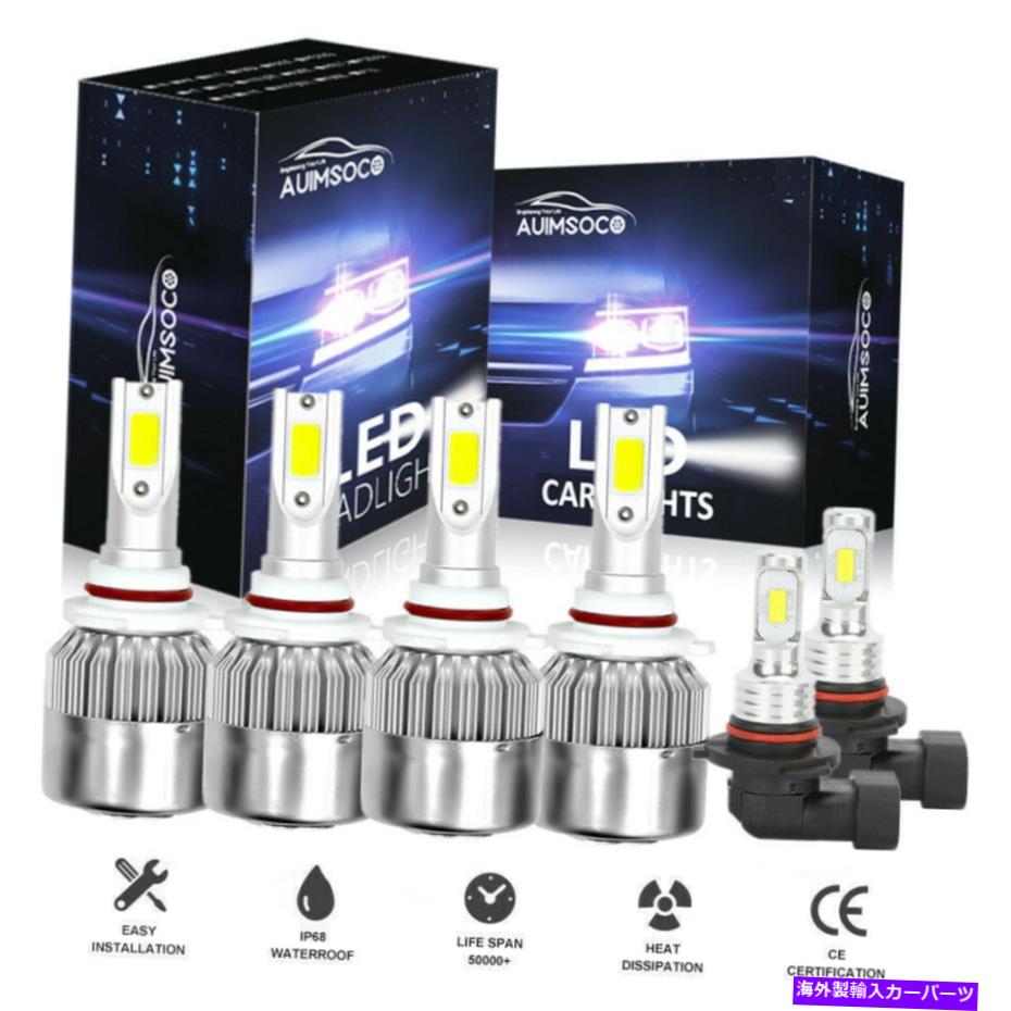 USヘッドライト Chrysler Sebring 2007-2009 LEDヘッドライト高/低霧ライト電球コンボ6X For Chrysler Sebring 2007-2009 LED Headlights High/Low Fog Lights Bulbs Combo 6x【並行輸入品】