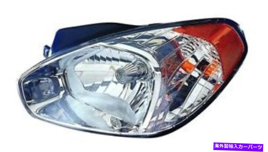 USヘッドライト 2006年のヒュンダイアクセントセダンヘッドライトヘッドランプドライバサイド For 2006 Hyundai Accent Sedan Headlight Headlamp Driver Side【並行輸入品】