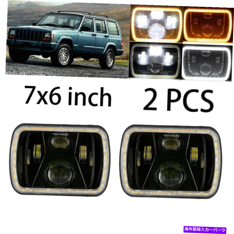 USヘッドライト Jeep Cherokee XJ YJ用ペア280W 5×7 \