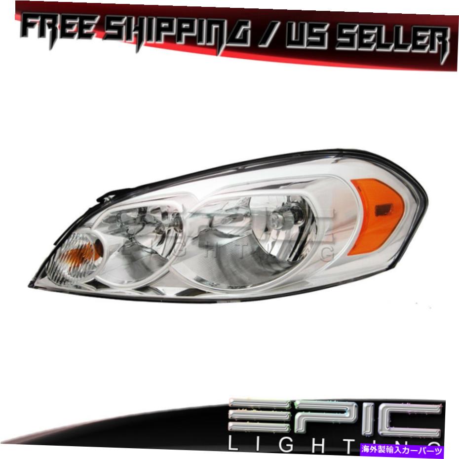USヘッドライト 2006-2016シボレーモンテカルロインパラヘッドライトヘッドランプ - 左ドライバーLH 2006-2016 CHEVROLET MONTE CARLO IMPALA Headlight Headlamp - Left Driver LH【並行輸入品】