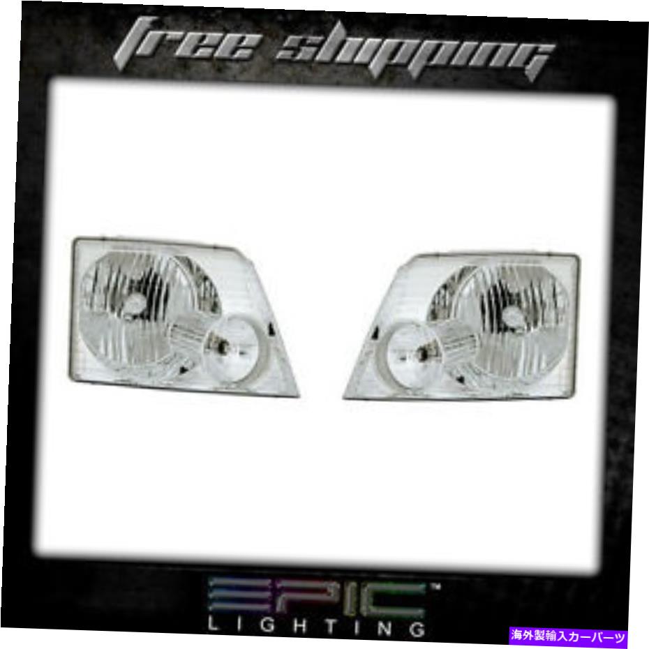 USヘッドライト フィット2002-05フォードエクスプローラ4ドアヘッドライトヘッドランプペア左右セット Fits 2002-05 Ford Explorer 4 Door Headlights Headlamps Pair Left Right Set【並行輸入品】｜Us Custom Parts Shop USDM