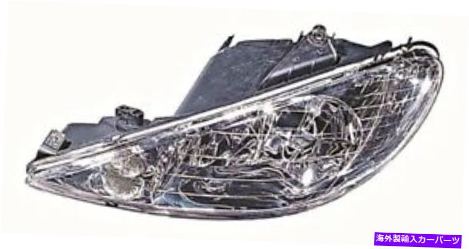 USヘッドライト Peugeot 206 1998-2005電気ヘッドライトフロントランプツインリフレクターLH Peugeot 206 1998-2005 Electric Headlight Front Lamp Twin Reflector LEFT LH【並行輸入品】