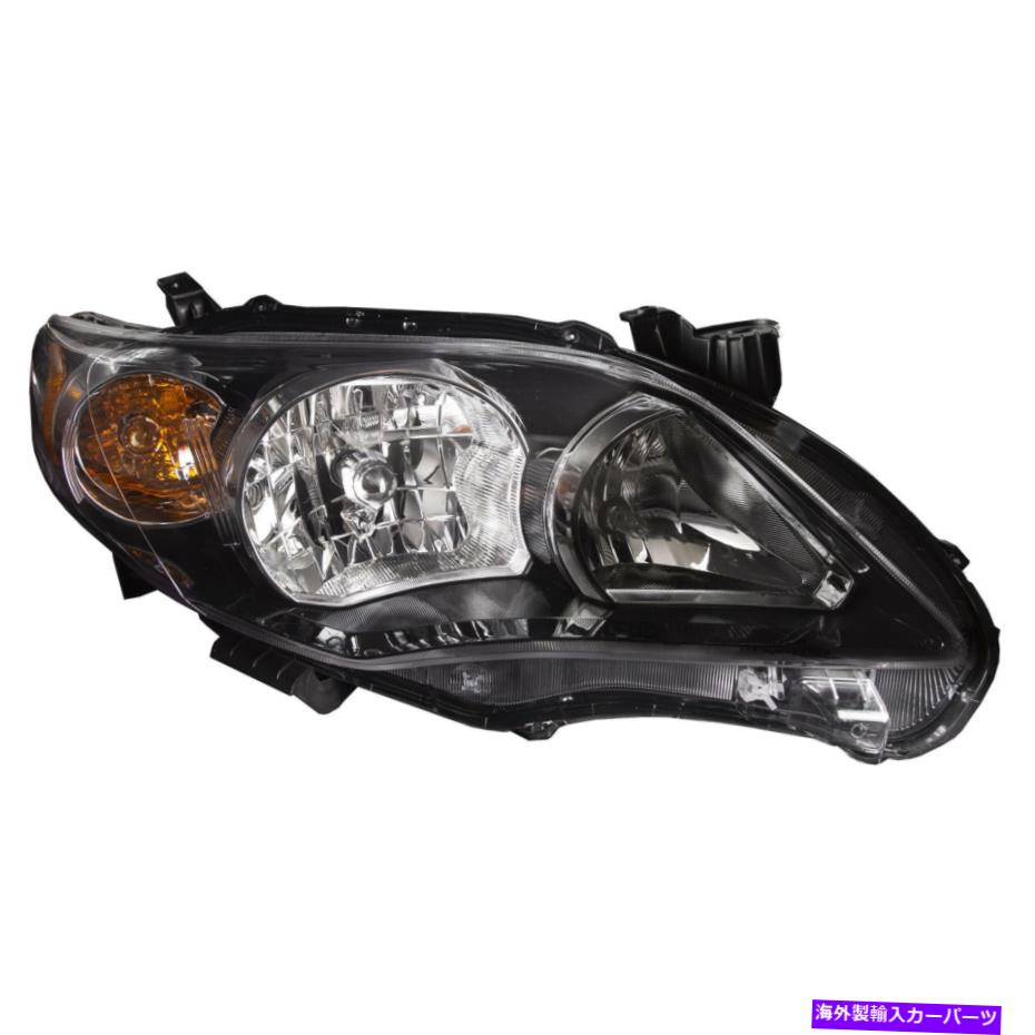USヘッドライト フィット11~13トヨタカローラSモデル（カナダ製造）ハロゲン旅客ヘッドライト Fits 11-13 Toyota Corolla S Model (Canada Built) Halogen Passenger Headlight【並行輸入品】