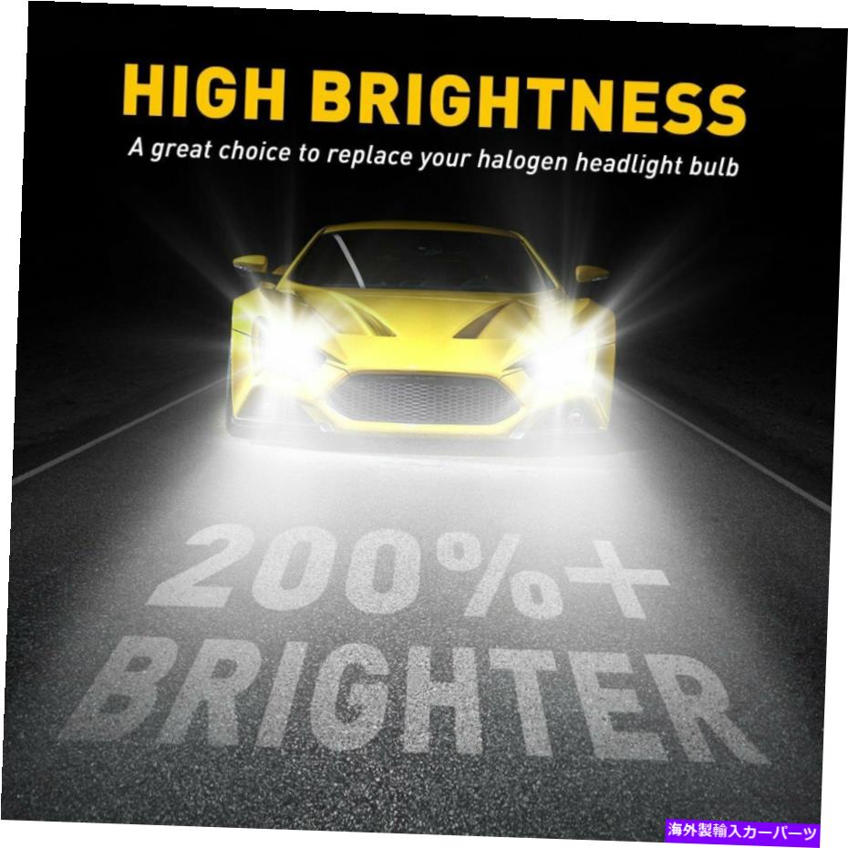 USヘッドライト AUXITO 9005 H11ハイビームロービームLEDヘッドライト電球2007-2017 AUXITO 9005 H11 High Beam Low Beam LED Headlight Bulb for Toyota Camry 2007-2017【並行輸入品】