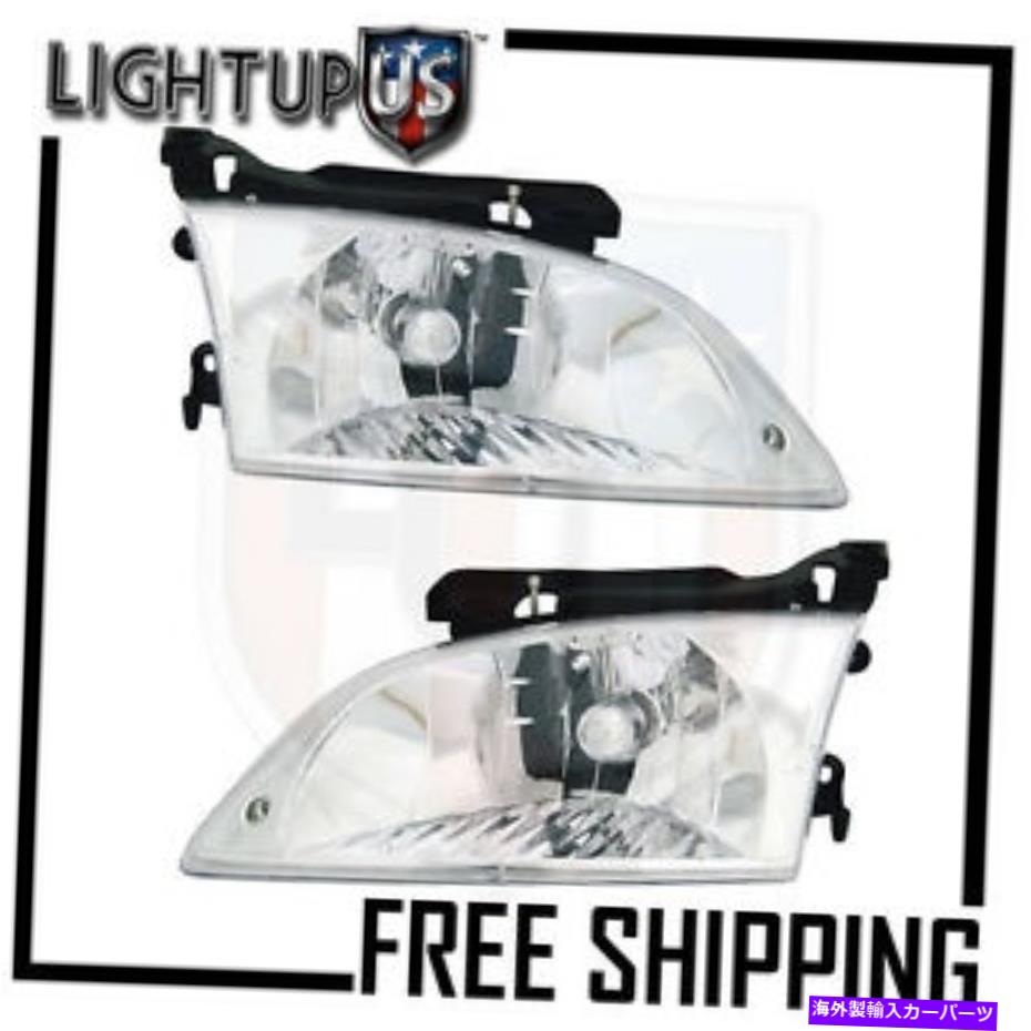 USヘッドライト ヘッドライトヘッドランプペア左右00-02シビーキャッサリエ Headlights Headlamps Pair Left right set for 00-02 Chevy Cavalier【並行輸入品】