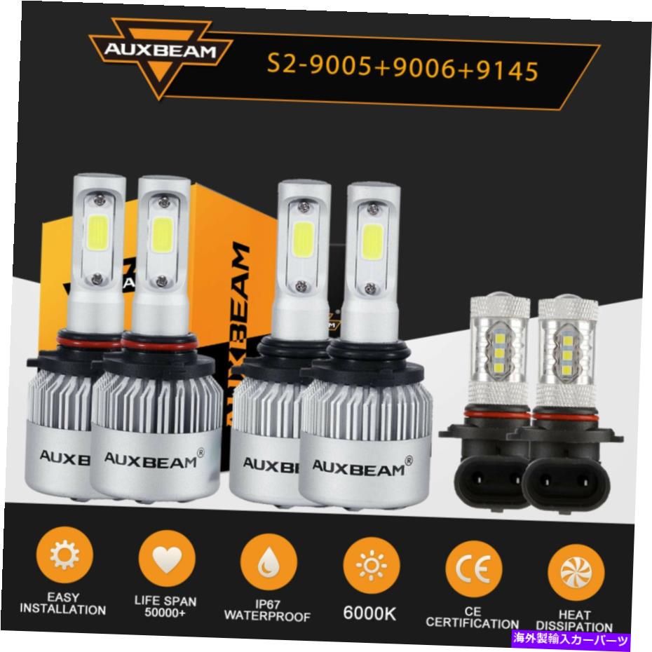 USヘッドライト Chevy Silverado 1500 2500HD 2003-2006のためのAuxbeam LEDのヘッドライト+フォグライト+フォグライト AUXBEAM LED Headlight+Fog Light for Chevy Silverado 1500 2500HD 3500HD 2003-2006【並行輸入品】