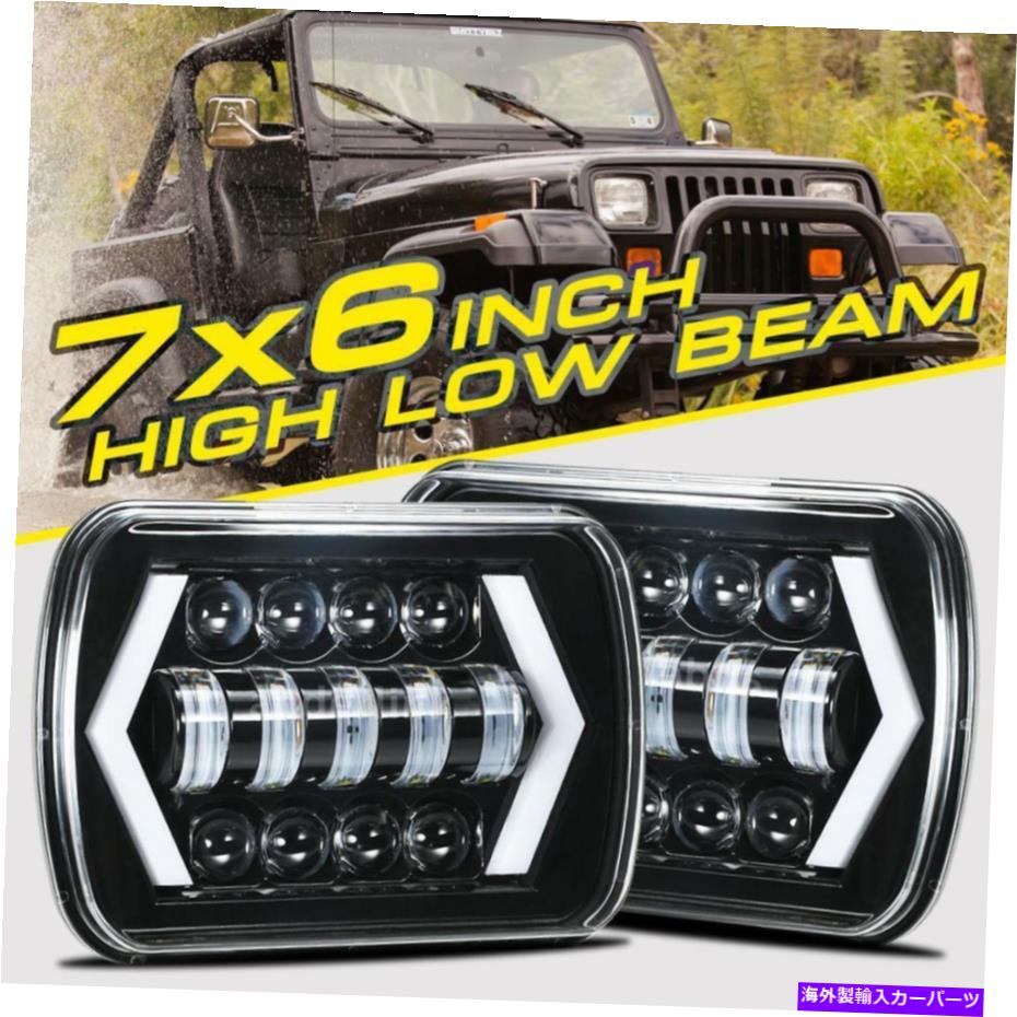 USヘッドライト 1986-1995 Jeep Lieepller YJ 1984-2001 Cherokee XJの5&times;7 7&times;6 LEDヘッドライトDRL 5X7 7x6 LED Headlight DRL For 1986-1995 Jeep Wrangler YJ 1984-2001 Cherokee XJ【並行輸入品】｜Us Custom Parts Shop USDM
