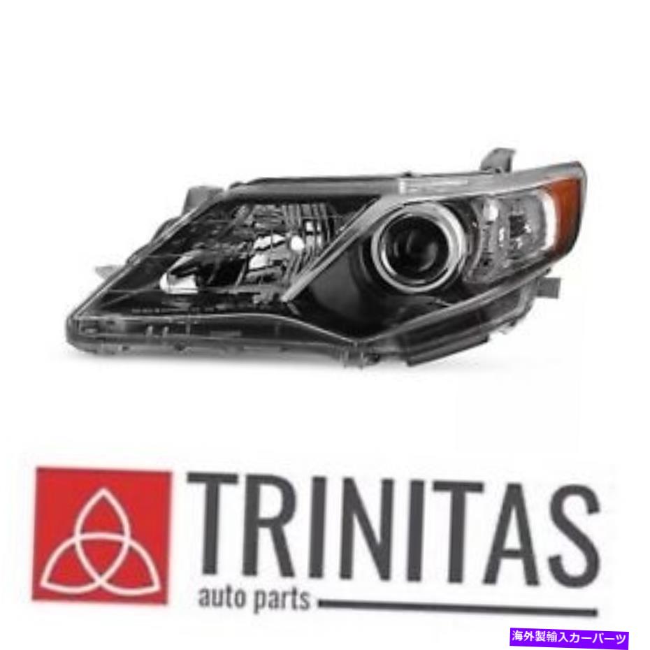 USヘッドライト LH 2012-2014カムリブラックヘッドライトヘッドランプ運転側2013 For LH 2012-2014 Camry Black Headlight Headlamp Driver side 2013【並行輸入品】