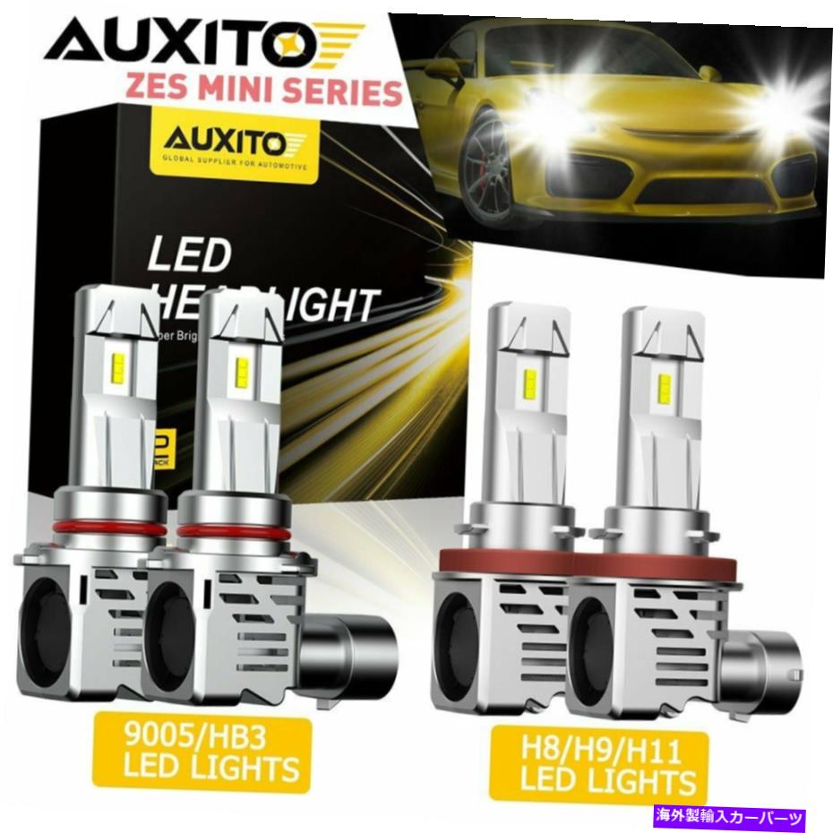 USヘッドライト M3 AUXITO H11 9005 LEDヘッドライト電球変換キット48000LM高ロービームZES A M3 AUXITO H11 9005 LED Headlight Bulb Conversion Kit 48000LM High Low Beam ZES A【並行輸入品】