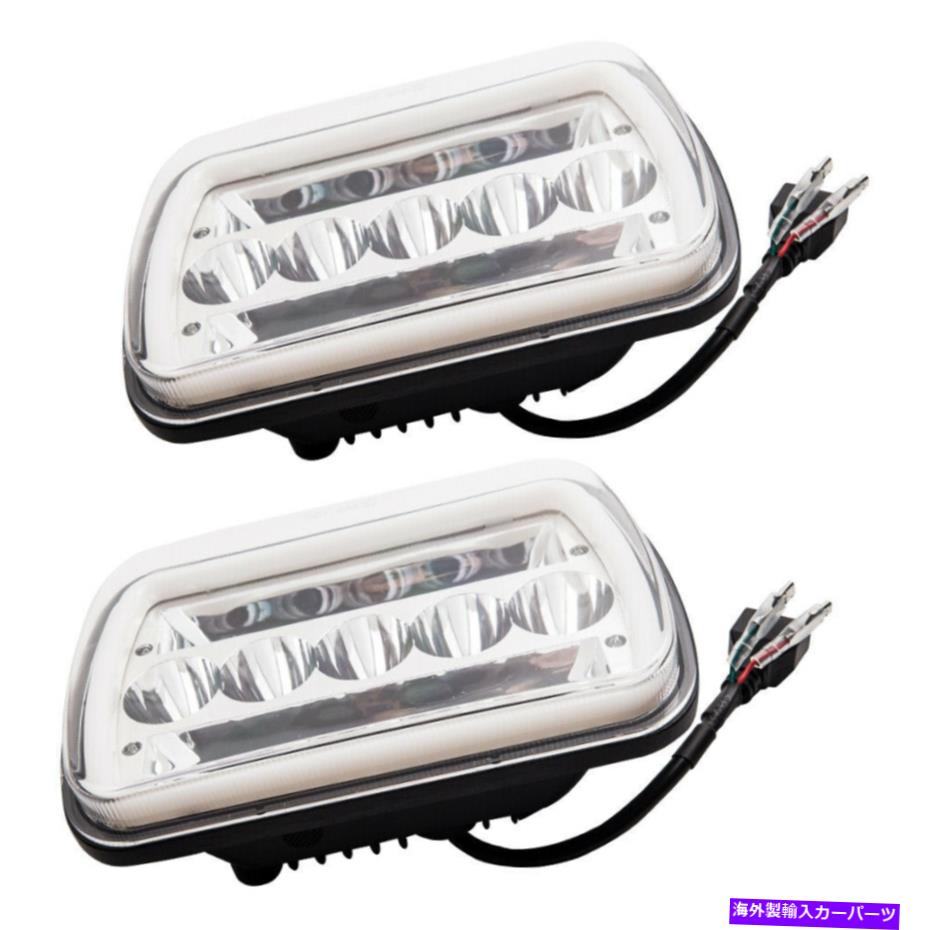 USヘッドライト ジープのためのJeep Cherokeeのためのペア7x6 LEDヘッドライトHi-Loプロジェクタービーム Pair 7x6 LED Headlight Hi-Lo Projector Beam for Jeep Cherokee For Jeep For Ford【並行輸入品】