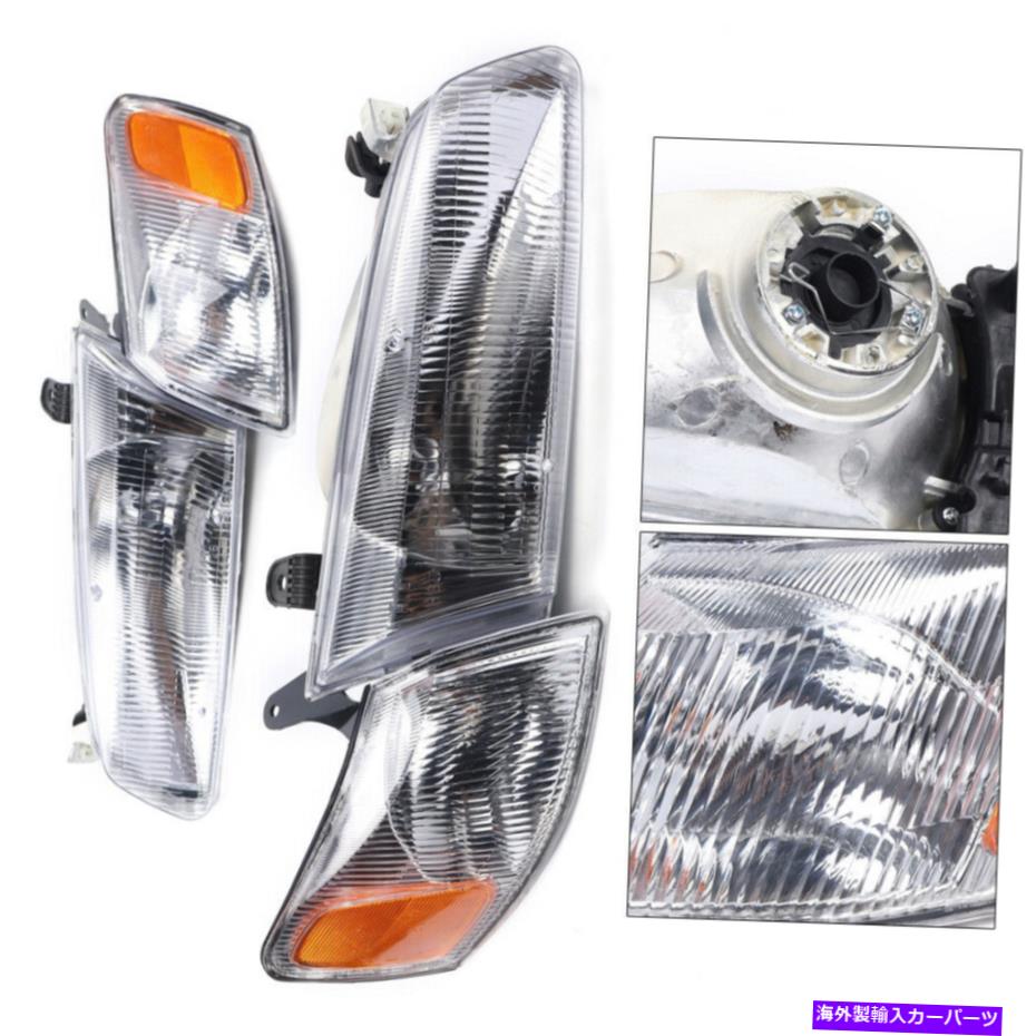 USヘッドライト 2ピースヘッドライトW /コーナーライト左から2531126トヨタカムリ97-99 2Pcs Headlights W/Corner Lights Left Right TO2531126 Fits For Toyota Camry 97-99【並行輸入品】