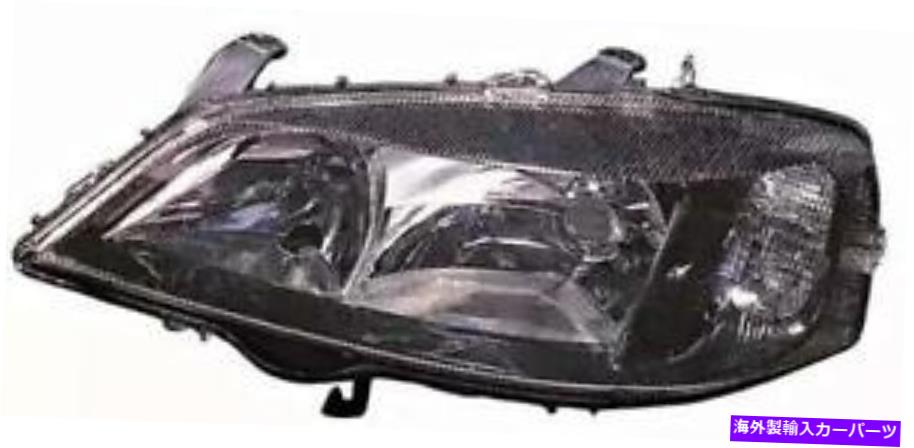 USヘッドライト 98-03 Opel Astra Gヘッドライトフロントランプを残しました 98-03 OPEL Astra G Headlight Front Lamp LEFT Black【並行輸入品】
