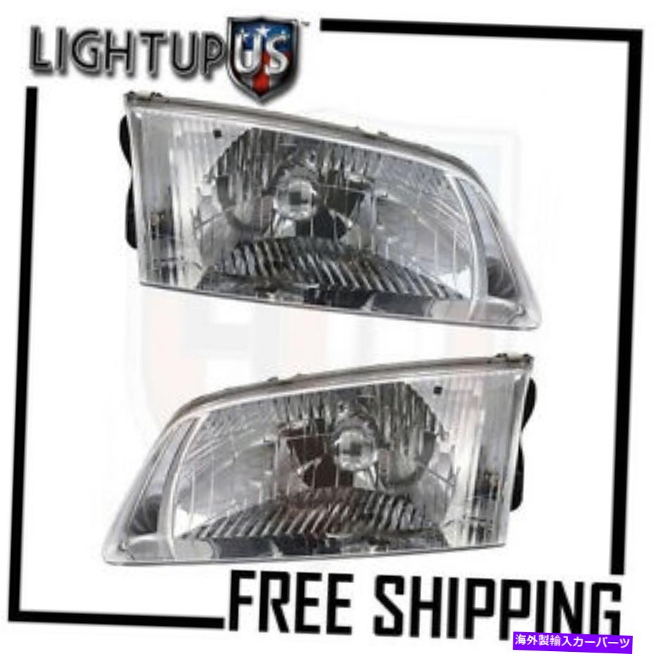 USヘッドライト ヘッドライトヘッドランプペア左右00-02マツダ626 Headlights Headlamps Pair Left right set for 00-02 Mazda 626【並行輸入品】