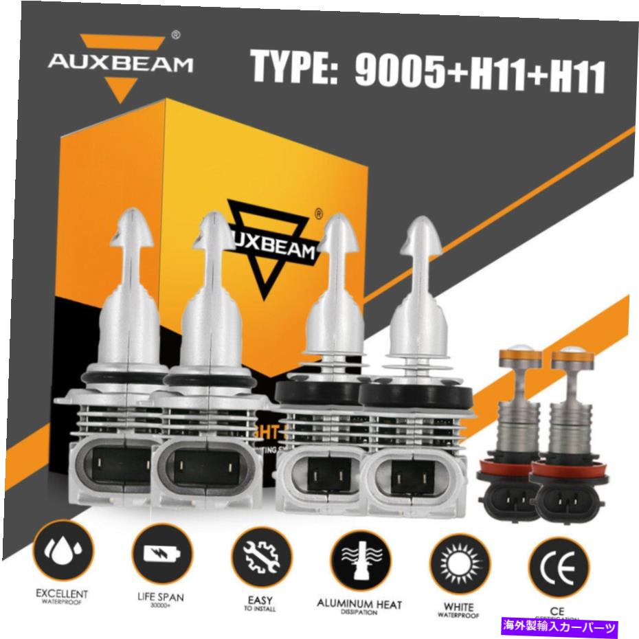 USヘッドライト Auxbeam LEDヘッドライトキットHonda Accord 2013 2014 2015のための高ローフォグランプの電球 AUXBEAM LED Headlight Kit High Low Fog Lamp Bulb For Honda Accord 2013 2014 2015【並行輸入品】