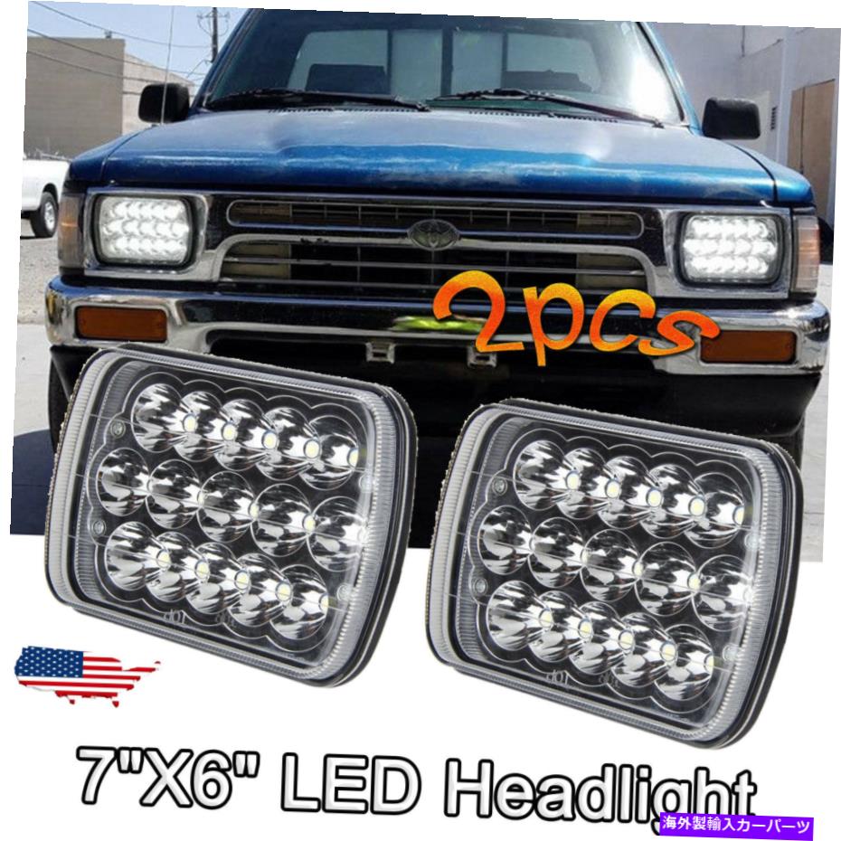 USヘッドライト ペア最新の最も明るい105W 7x6 \