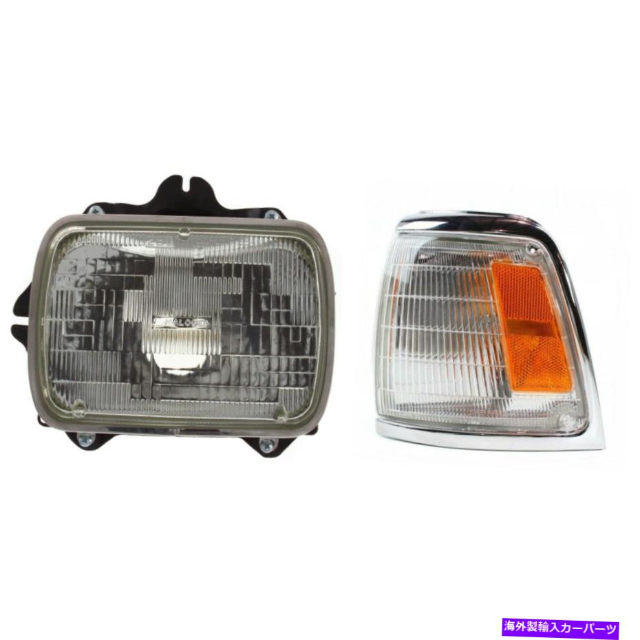 USヘッドライト 1992年から1995年のヘッドライトキットトヨタピックアップ左側2PC 2WD Headlight Kit For 1992-1995 Toyota Pickup Left Side 2Pc 2WD【並行輸入品】