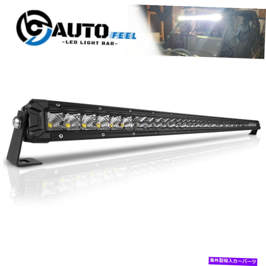 USヘッドライト 超薄型42インチ120W LEDライトバー単列洪水&スポットビームコンボSUV 40 \