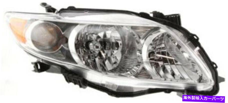 USヘッドライト 2009-2010トヨタカローラのための右助手席側ヘッドライトヘッドランプ Right Passenger Side Headlight Head Lamp for 2009-2010 Toyota Corolla【並行輸入品】