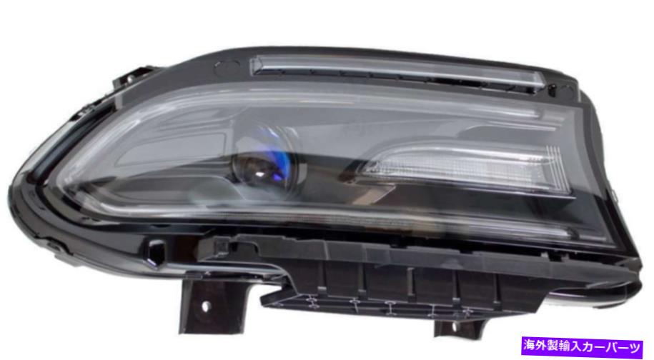 USヘッドライト Headlight 2015-2019 Dodge Charger PassangerサイドハロゲンヘッドランプW / Oロゴ Headlight fits 2015-2019 Dodge Charger passanger Side Halogen Headlamp w/o Logo【並行輸入品】