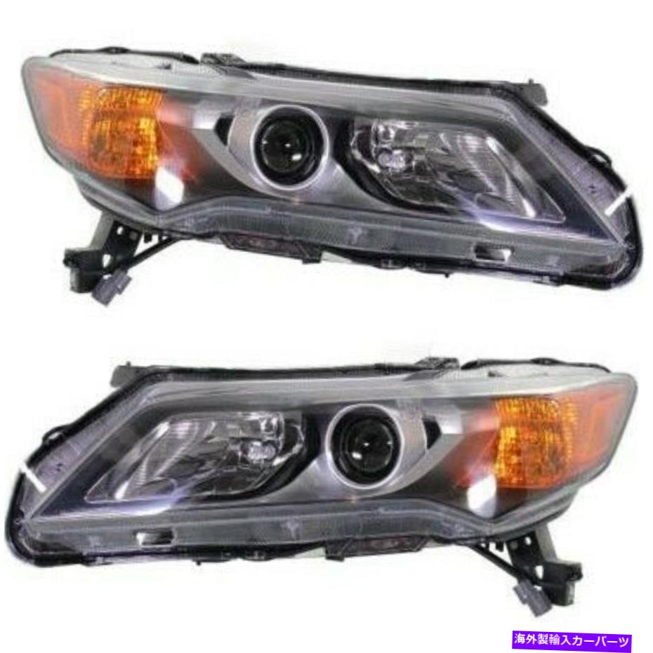 USヘッドライト Headlight 2013 2014 2014 2015 Acura Ilx球根2pcと左右 Headlight Set For 2013 2014 2015 Acura ILX Left and Right With Bulb 2Pc【並行輸入品】