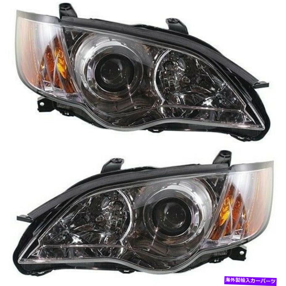 USヘッドライト ヘッドライトヘッドランプ左右ペア08-09 Subaru Legacy Headlights Headlamps Left & Right Pair Set for 08-09 Subaru Legacy【並行輸入品】