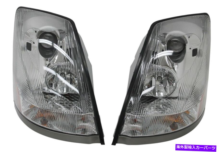 USヘッドライト ヘッドライトはVolvo VNL 2004-2016ハロゲンドットSAEクロームハウジングとともに Headlights Fits Volvo VNL 2004-2016 Halogen DOT SAE Chrome Housing with Bulbs【並行輸入品】｜Us Custom Parts Shop USDM 108,366円