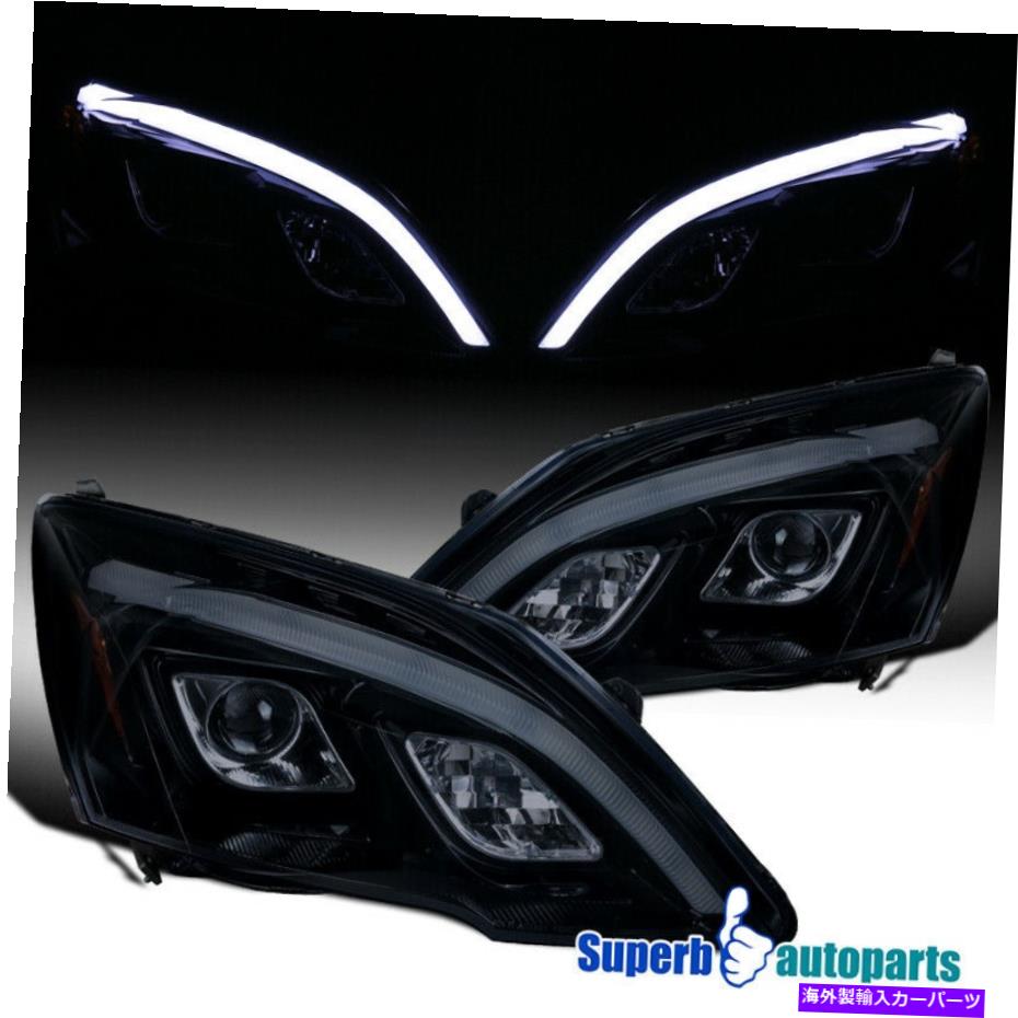 USヘッドライト 2007-2011ホンダ07-11 CRV CR-V光沢のある黒色プロジェクターヘッドライトLEDストリップ For 2007-2011 Honda 07-11 CRV CR-V Glossy Black Projector Headlights LED Strip【並行輸入品】｜Us Custom Parts Shop USDM 108,366円