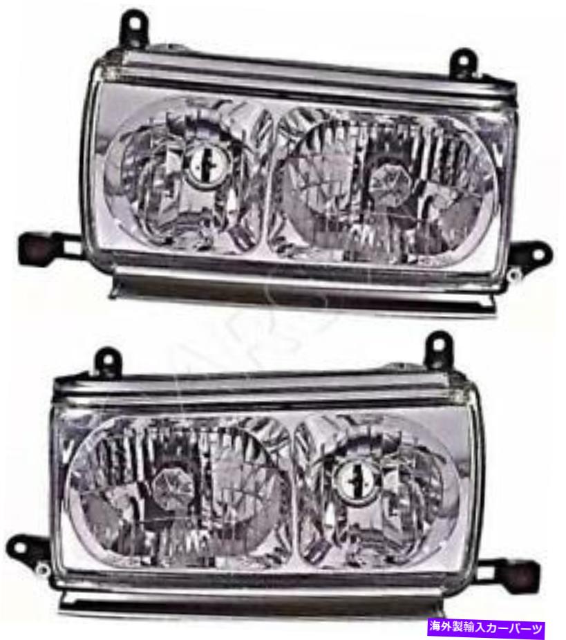 USヘッドライト Toyota Land Cruiser 80 1990-1997のヘッドライトセットクリスタルクリア Headlight Set Crystal Clear For TOYOTA Land Cruiser 80 1990-1997【並行輸入品】