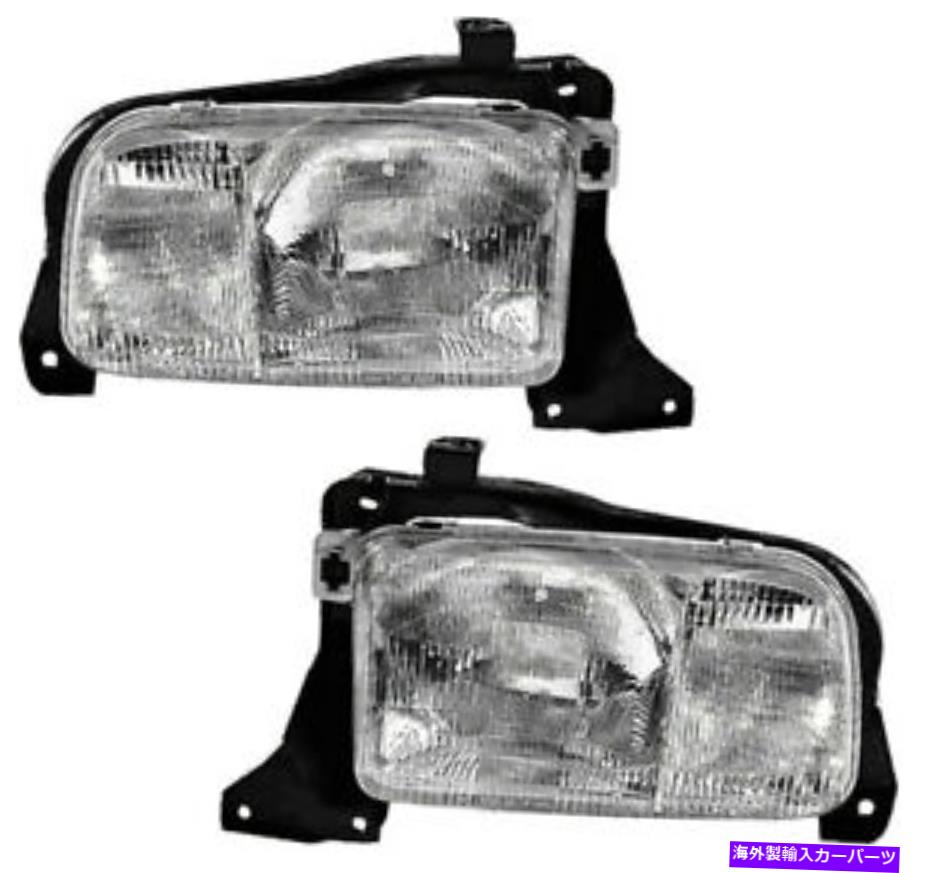 USヘッドライト ヘッドライトヘッドランプアセンブリ99-04シボレートラッカー用の新しいペアセット Headlights Headlamps Assembly New Pair Set for 99-04 Chevrolet Tracker【並行輸入品】